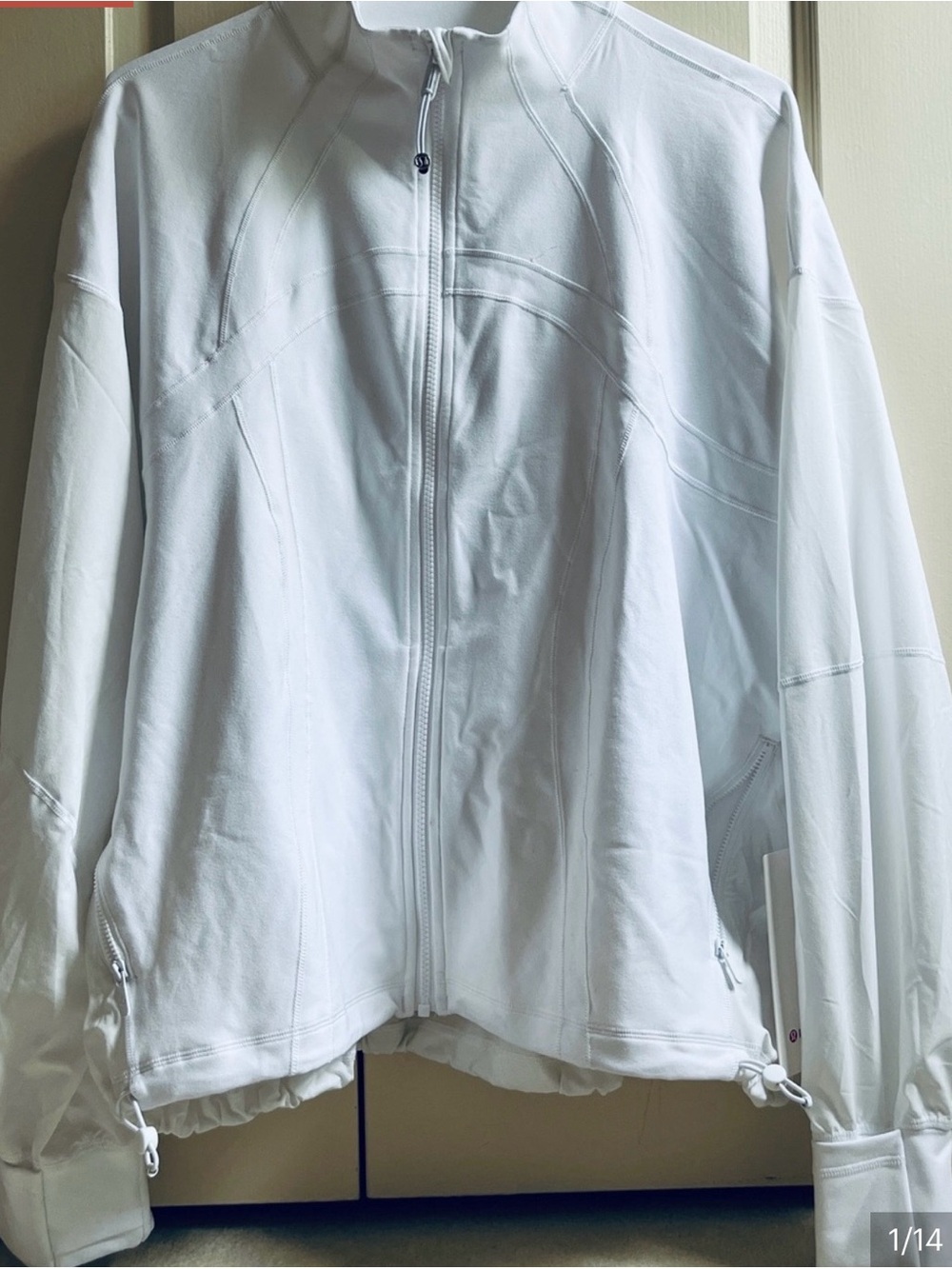 Women Lululemon oversized define jacket White Full-Zip Performance Jacket